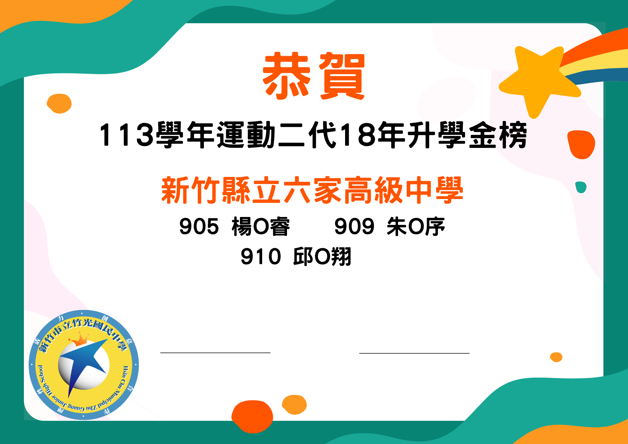 六家高中榜單