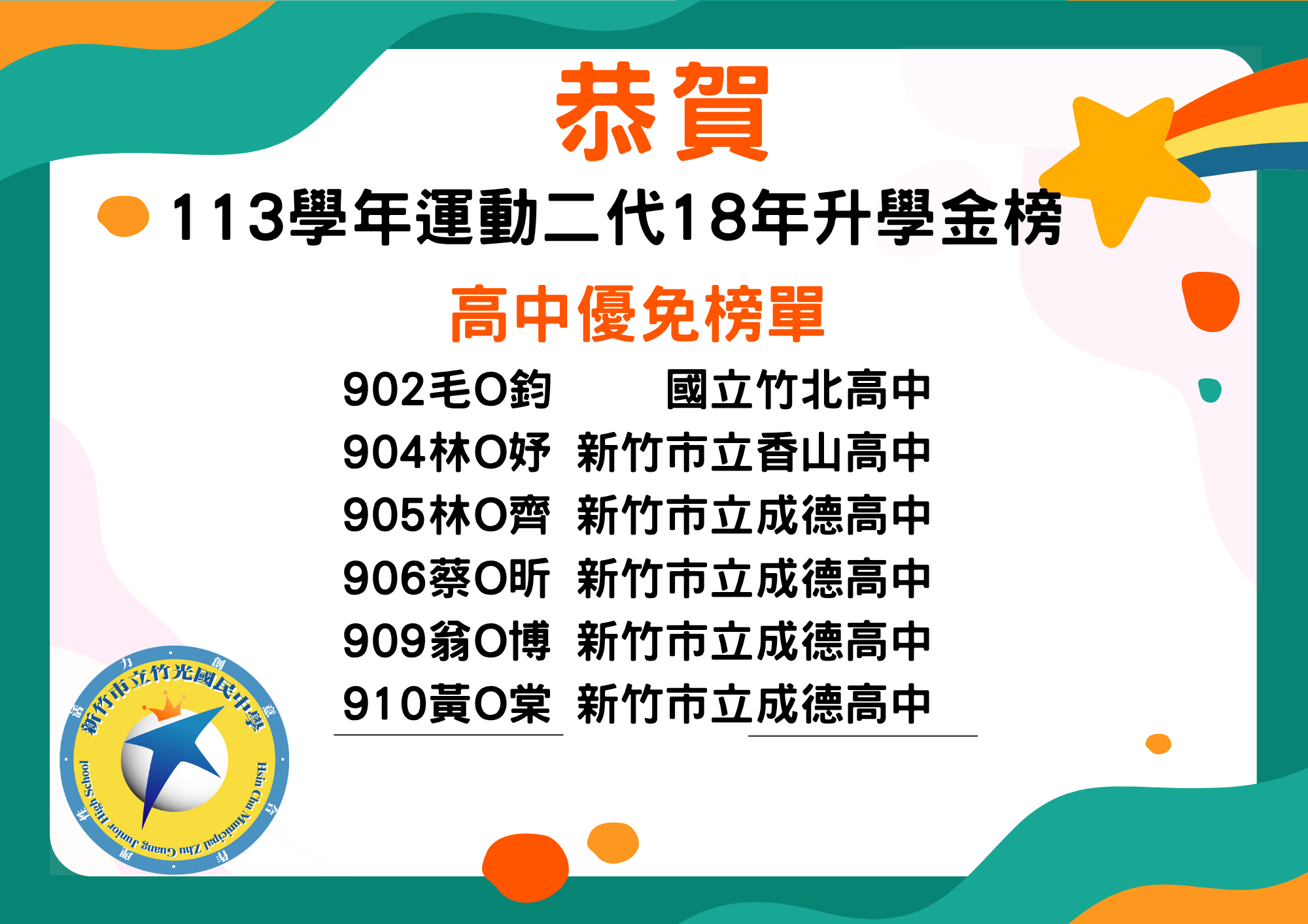 高中優免榜單1